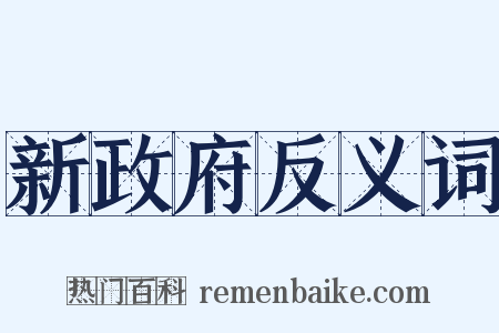 新政府反义词是什么意思的图片